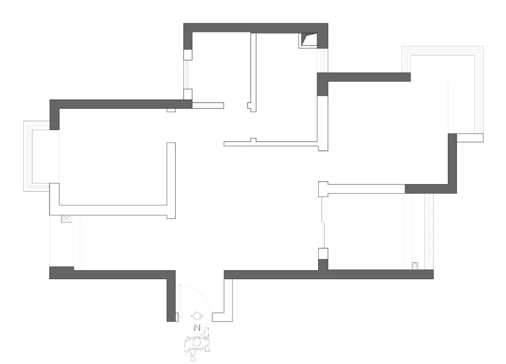 黑白灰，极具视觉张力的极简格调 予以设计