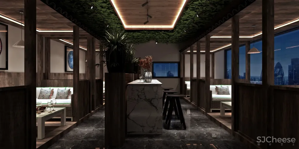 苗寨酒馆“浪酒闲茶”西江店 金戈设计