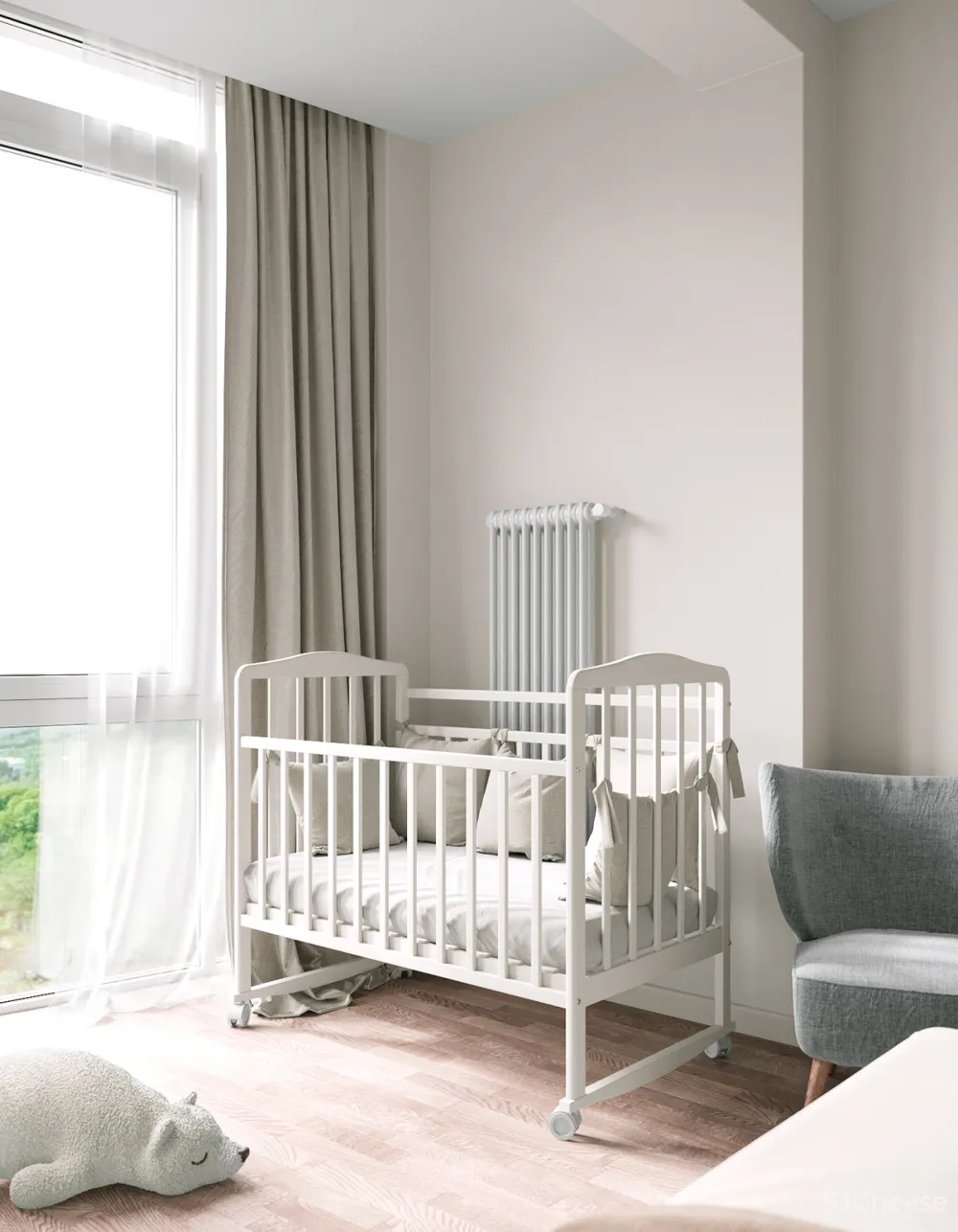 62㎡现代公寓,用线条衬托高级感