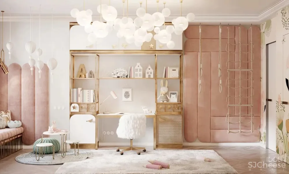 122m²轻奢私宅,红与黑,竞芳菲