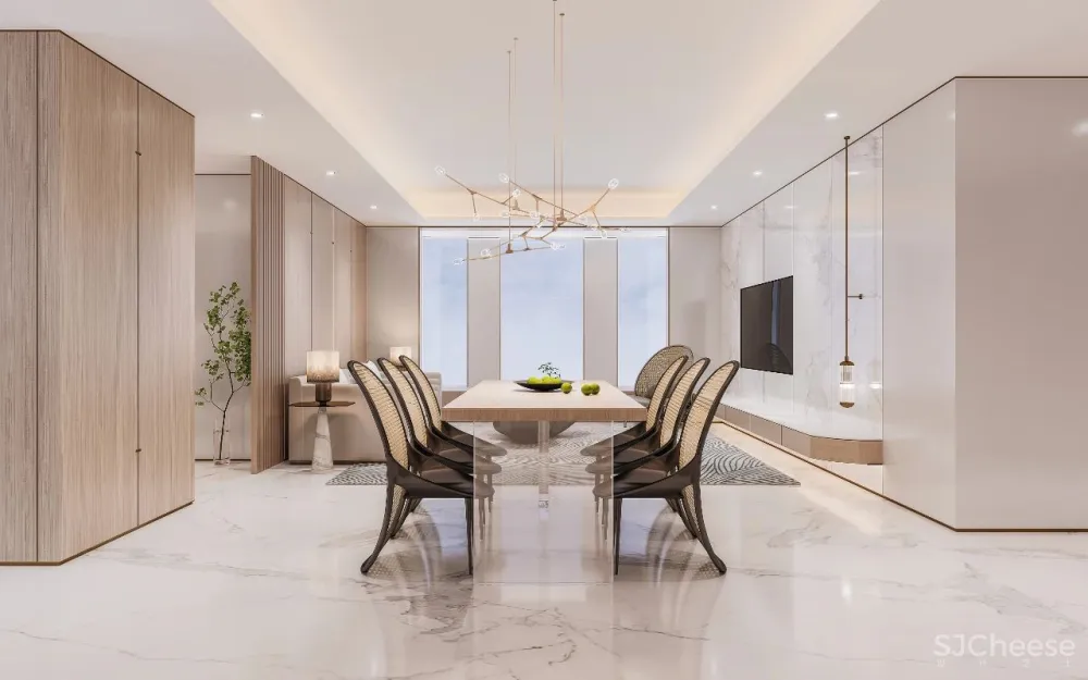 忱意设计:260㎡ 意式极简风叠墅,还原设计本真