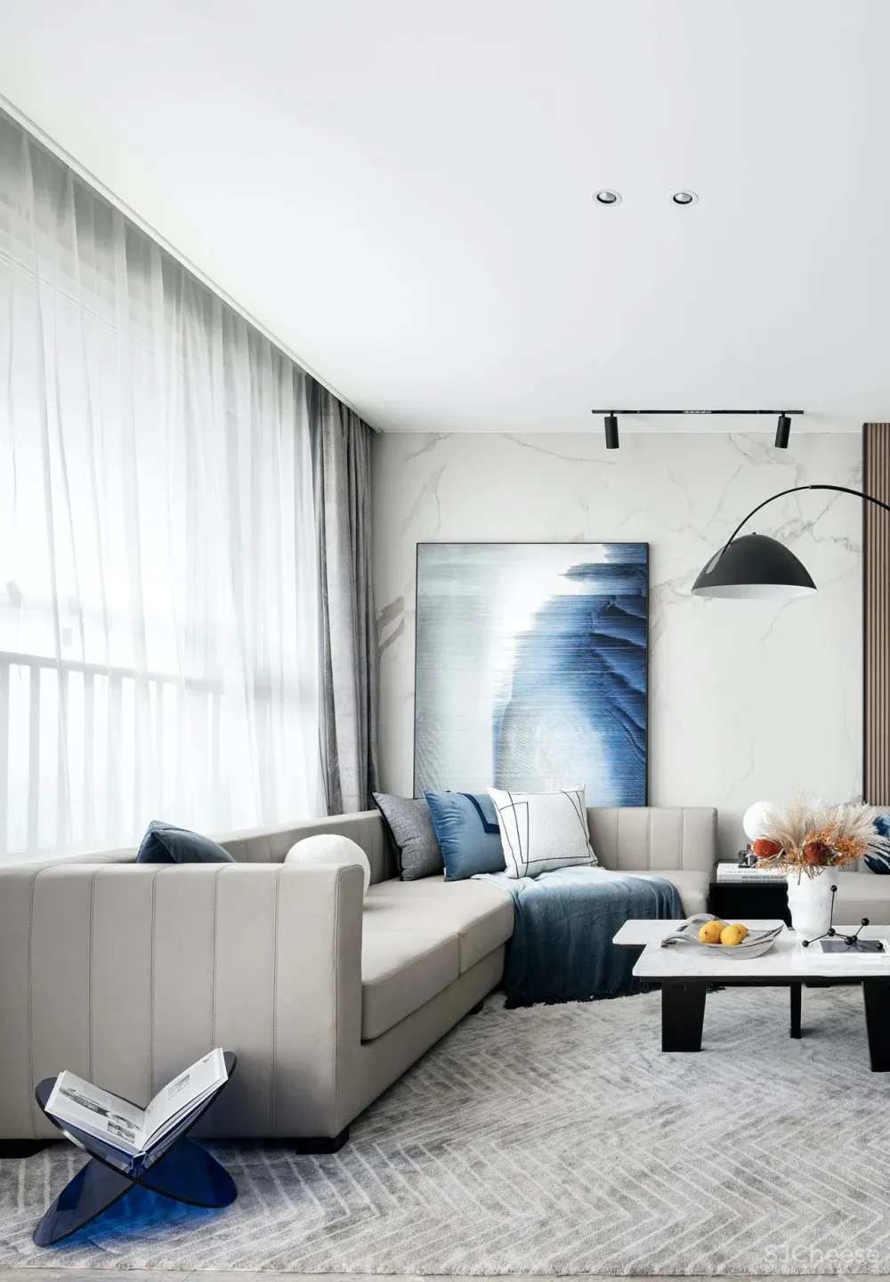 SHD山禾设计|泰安泰岳国风 以经典蓝缔造永恒的家