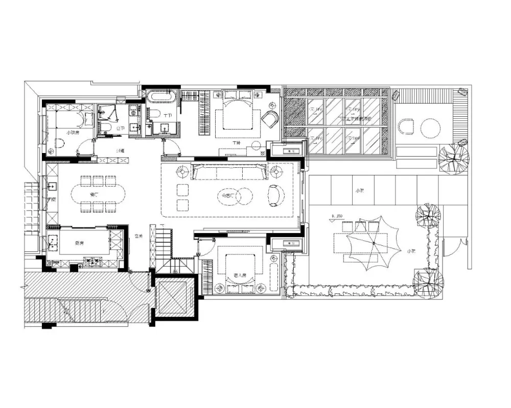 伶居设计:396㎡温雅艺术大宅,舒意生活,比诗浪漫!