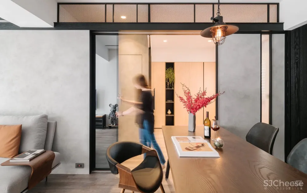 工业风灰调公寓，自由弹性空间