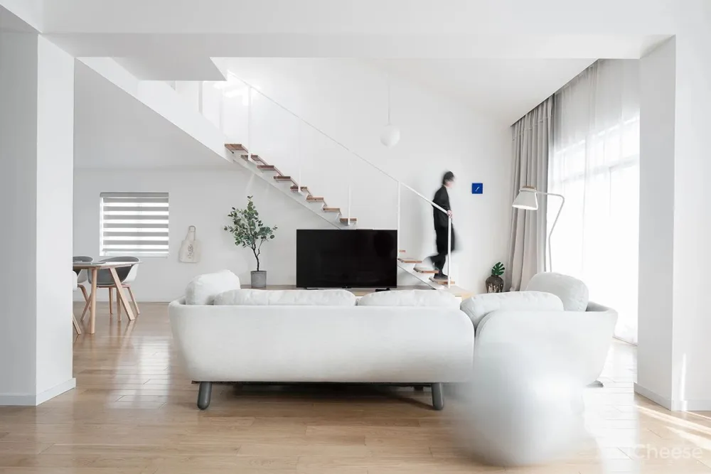 浙江半空间住宅:探索空间的自由性互动性│几言设计