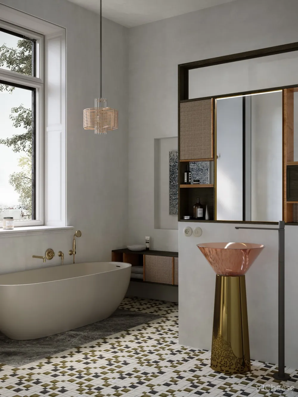 复古轻奢风,诗意般的美宅!