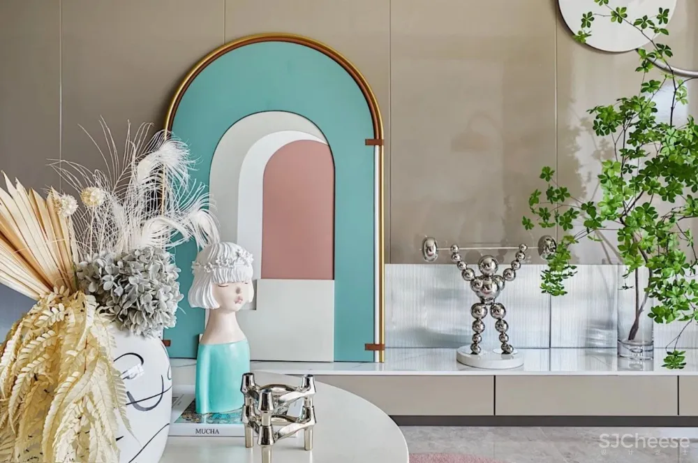 雅趣与轻奢之栖 , 108㎡华侨城滁州欢乐明湖•源庭样板间 飞视设计