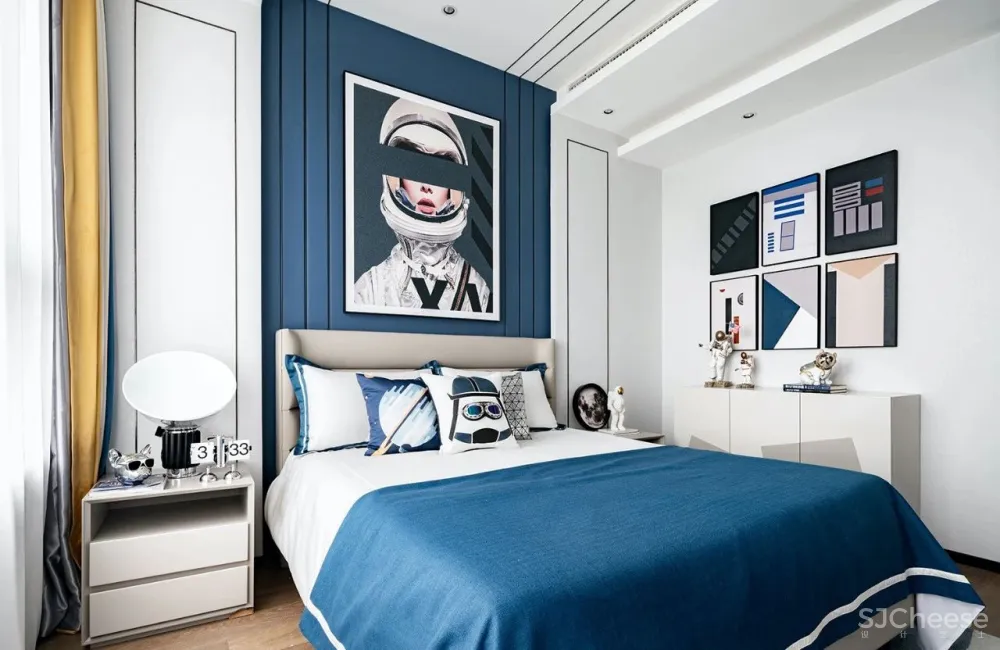 SHD山禾设计|泰安泰岳国风 以经典蓝缔造永恒的家