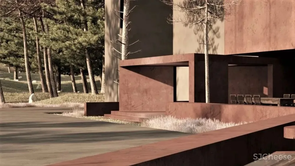 山谷餐厅,东方侘寂美学丨东形西见设计