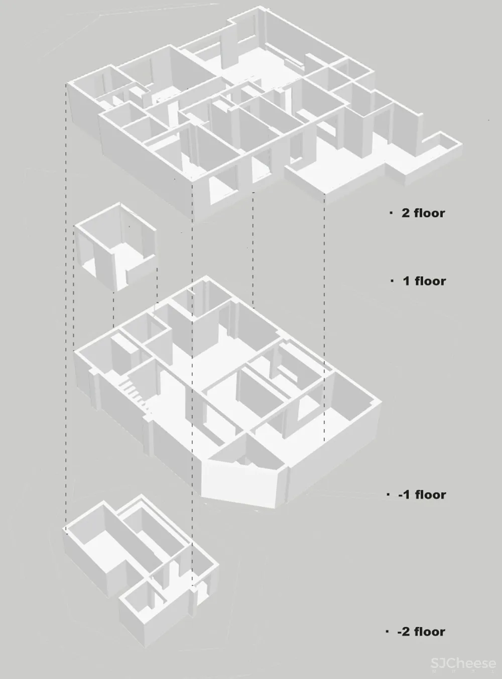300㎡现代风大宅,下沉式庭院太棒了!