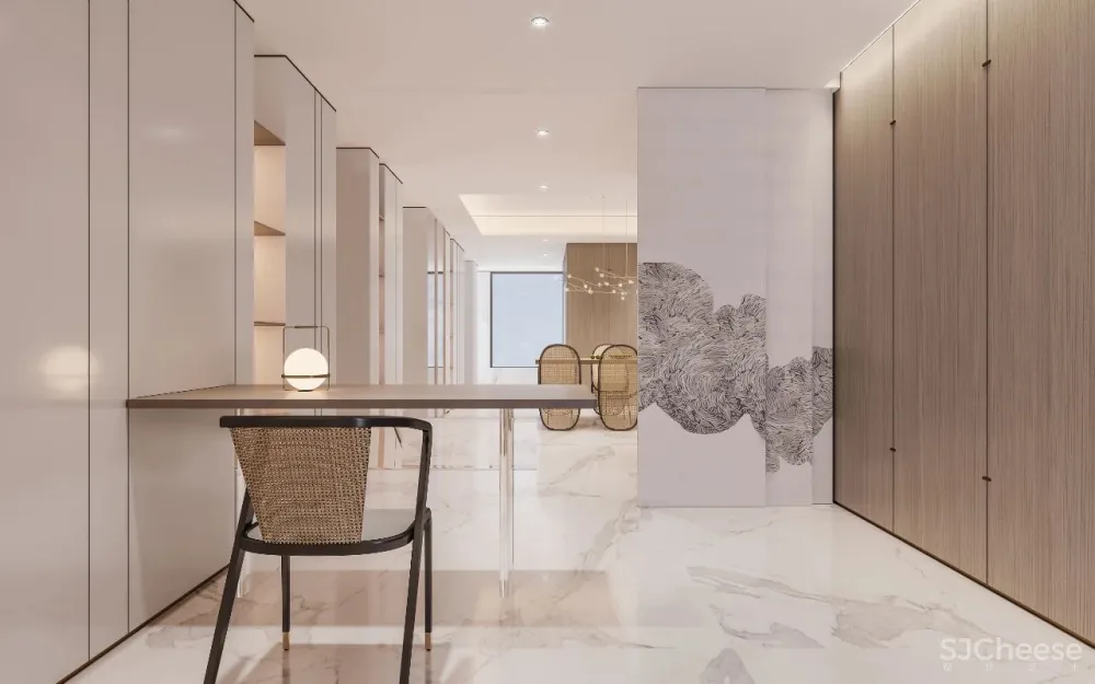 忱意设计:260㎡ 意式极简风叠墅,还原设计本真