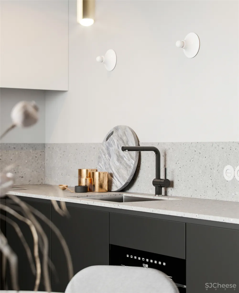 90㎡小资一居室,细节处挥洒时尚气息!