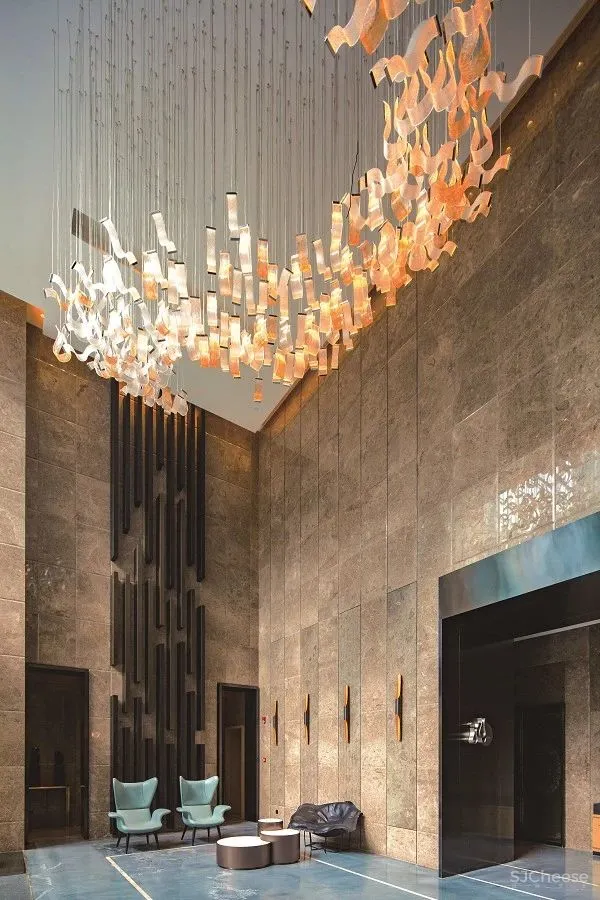 深圳中心·天元 383㎡ 平层公寓样板房,大尺度格局比别墅还大气