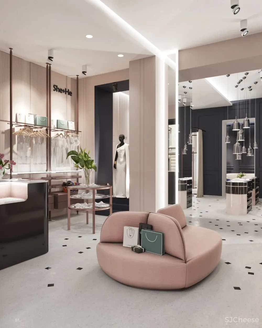 轻奢之美 丨一个空间,两个方案