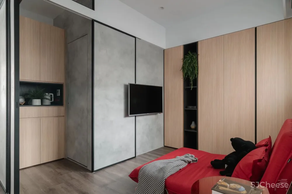 工业风灰调公寓，自由弹性空间