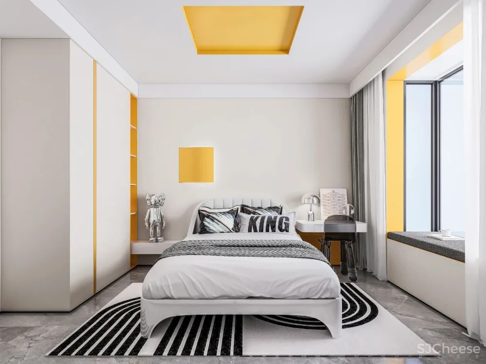 色彩与材质的艺术,现代摩登气息的一方天地 忱意设计