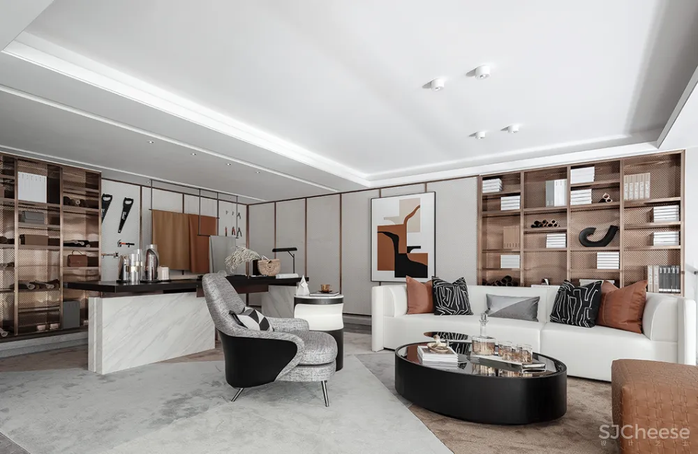 287㎡现代风格住宅,集居住、工作、休闲为一体住宅