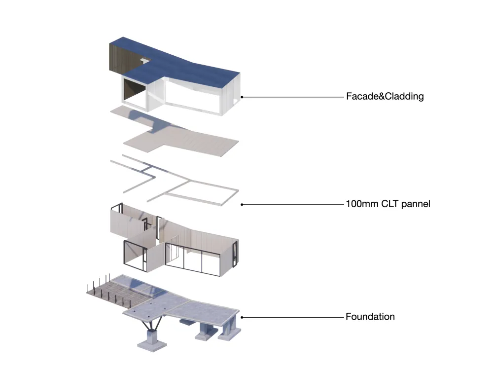 茶田里的悬浮木屋 千山云舍三峡木屋酒店