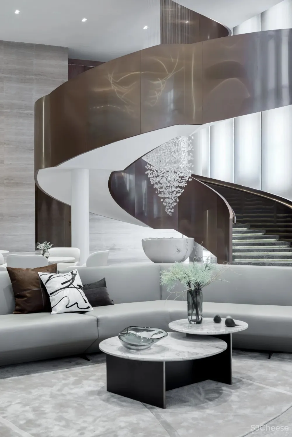 几朵设计 曲线悠游处,光影照花筑