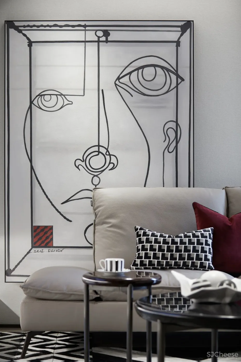 色彩与材质的艺术,现代摩登气息的一方天地 忱意设计