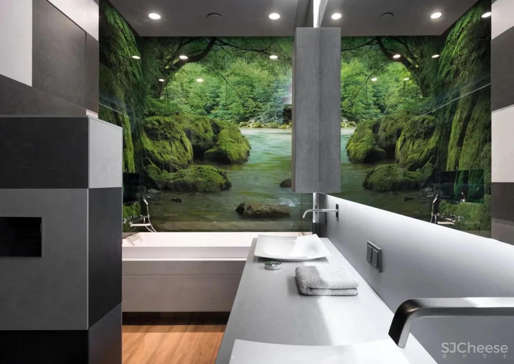 310㎡水泥灰 原木,质朴舒适!