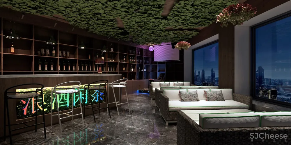 苗寨酒馆“浪酒闲茶”西江店 金戈设计