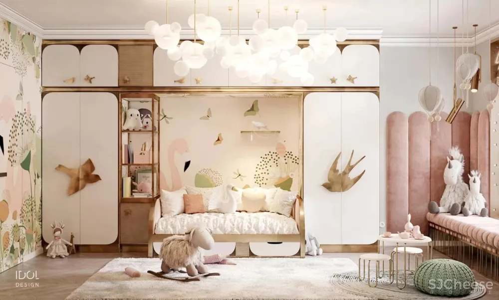 122m²轻奢私宅,红与黑,竞芳菲