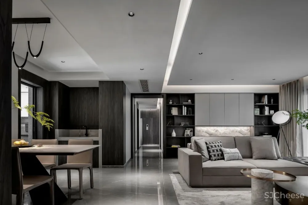 300㎡现代风大宅,下沉式庭院太棒了!