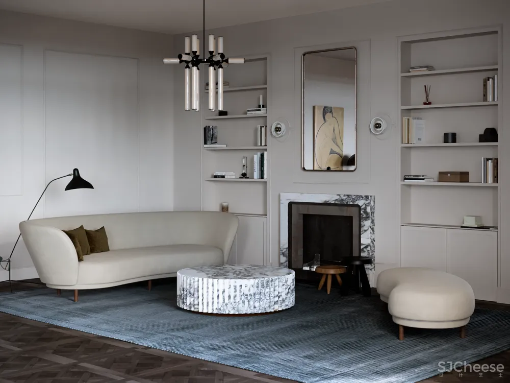 复古轻奢风,诗意般的美宅!