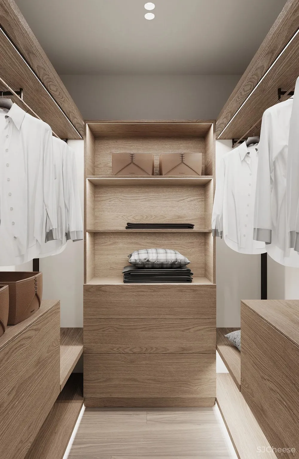 80㎡ 的极简公寓,原木与大白墙构成的舒适空间