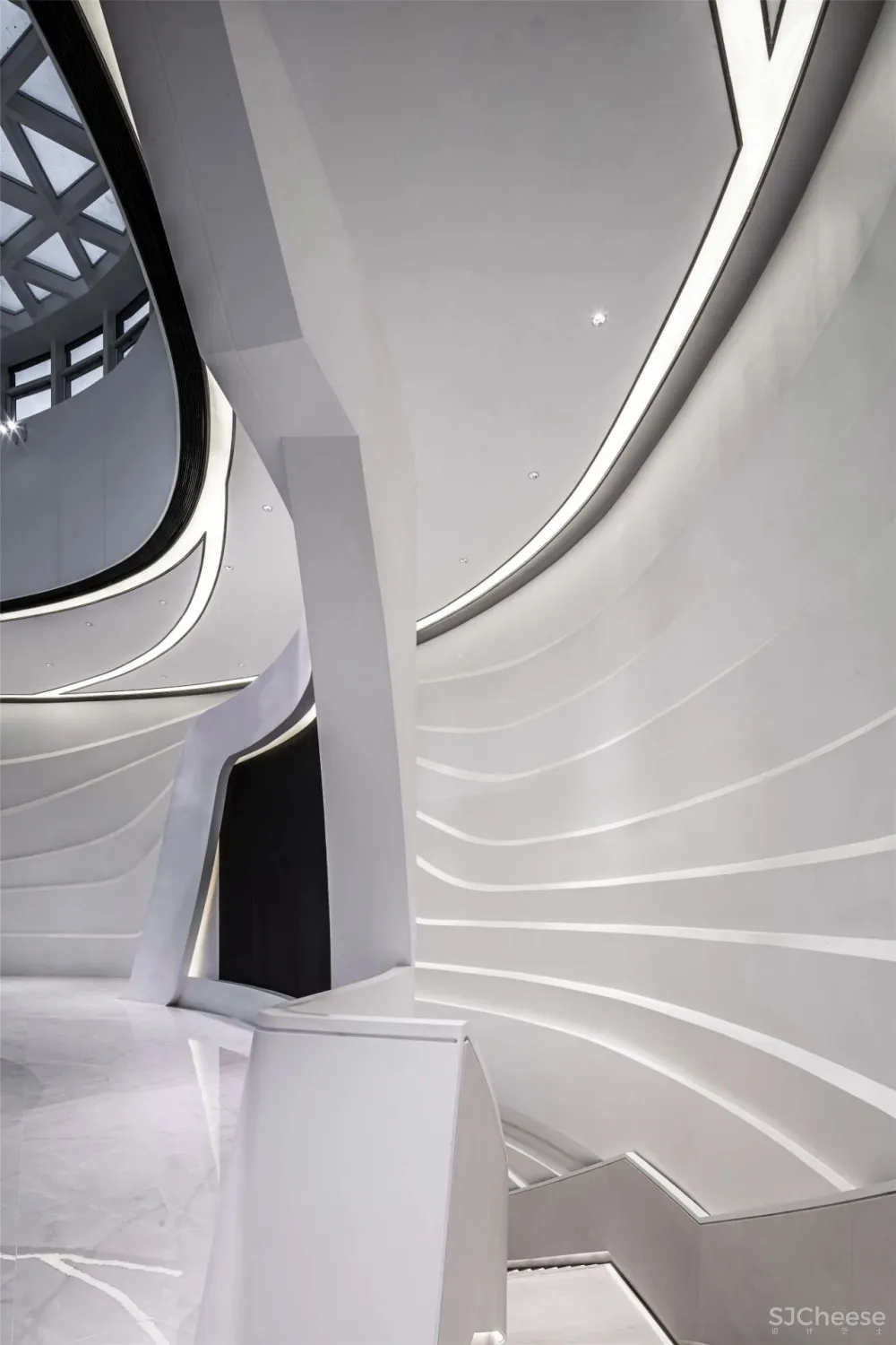 达观设计：纯净极简，行云流水间勾勒空间大美！