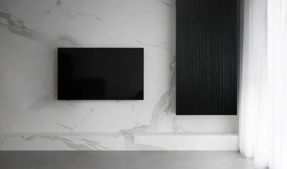 150㎡黑白现代风,将色彩运用到极致,时髦灵动