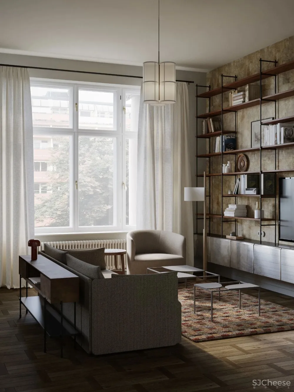 复古轻奢风,诗意般的美宅!