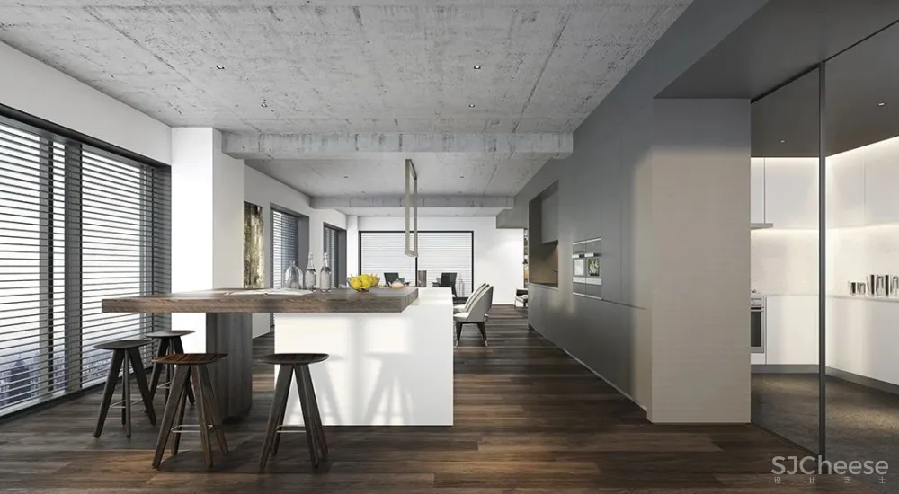 方磊 上海 555 m² 黄浦江畔顶层复式,大道至简,安静优雅!