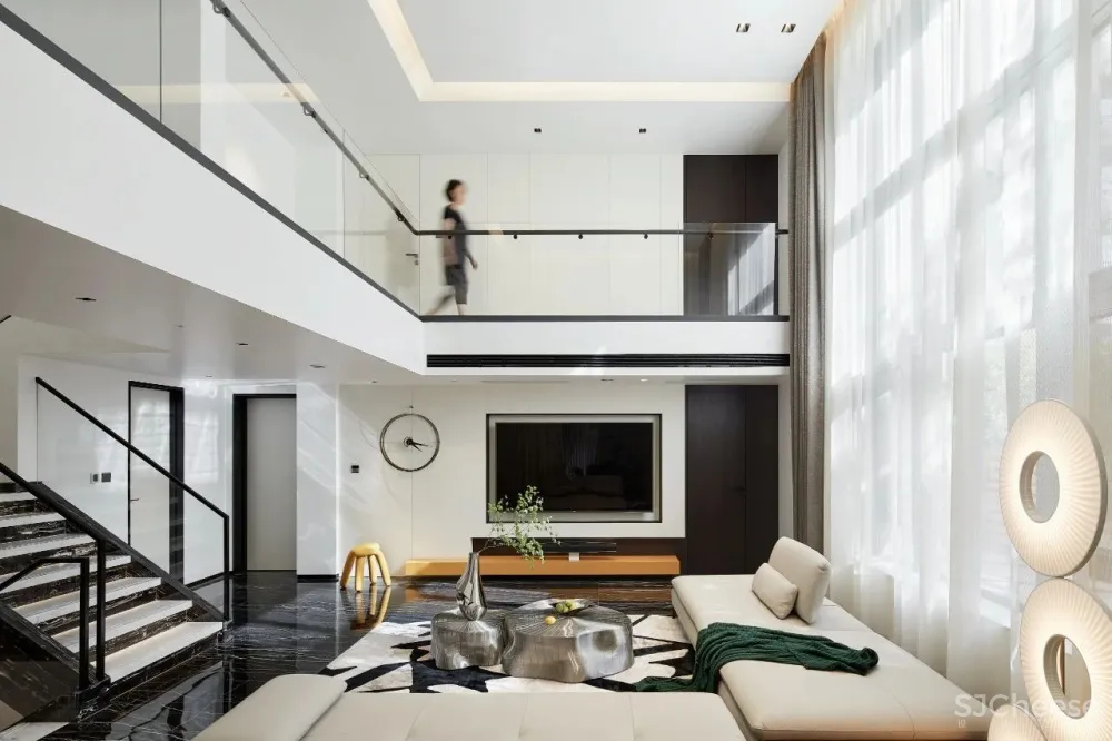 郑州360m²私宅别墅,大大落地窗精致有情调!