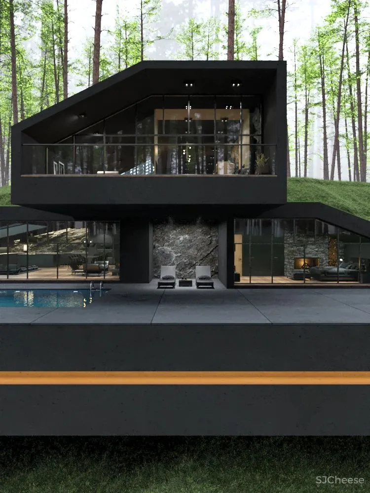 黑色别墅,如此好看!