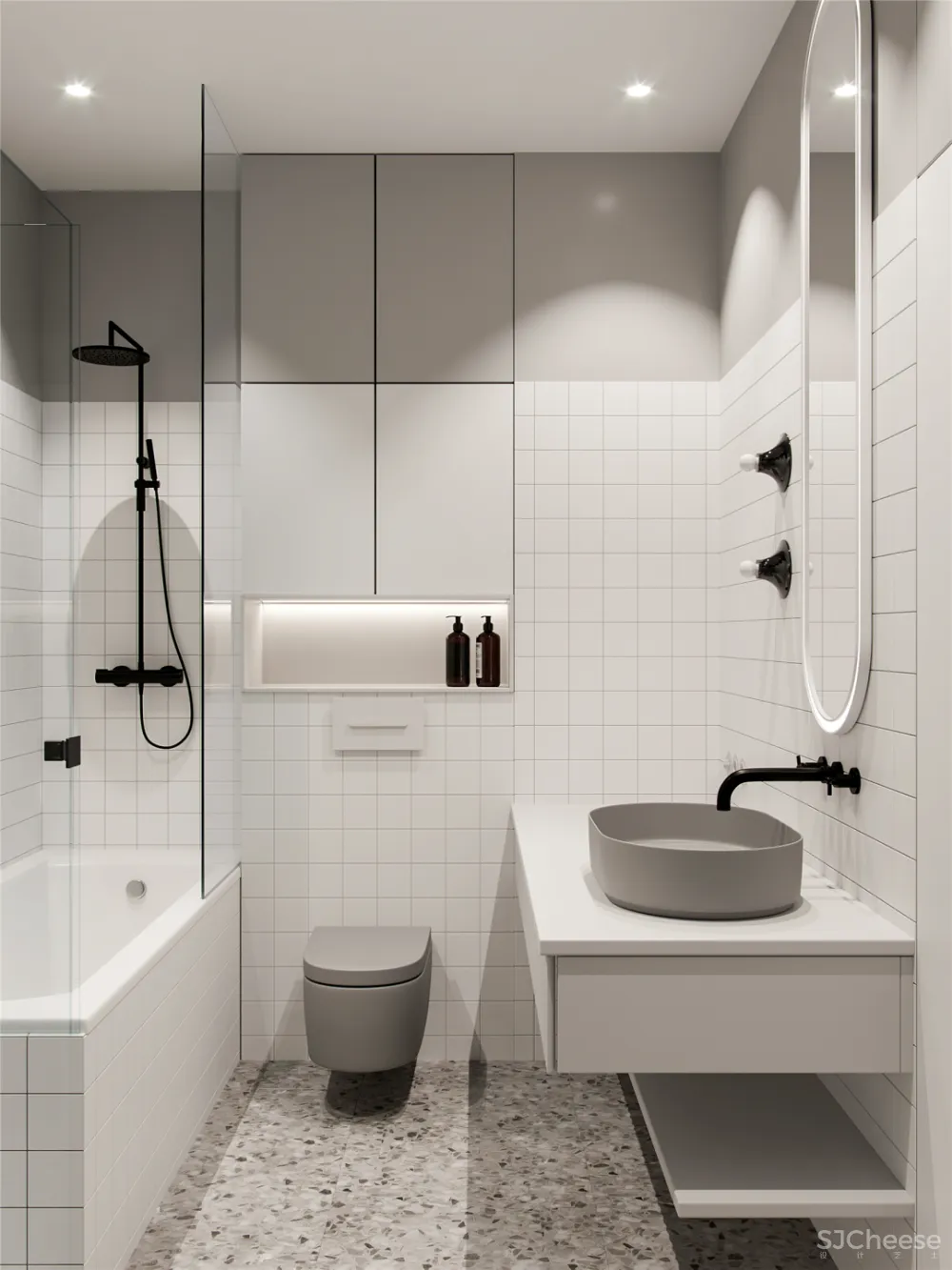 90㎡小资一居室,细节处挥洒时尚气息!