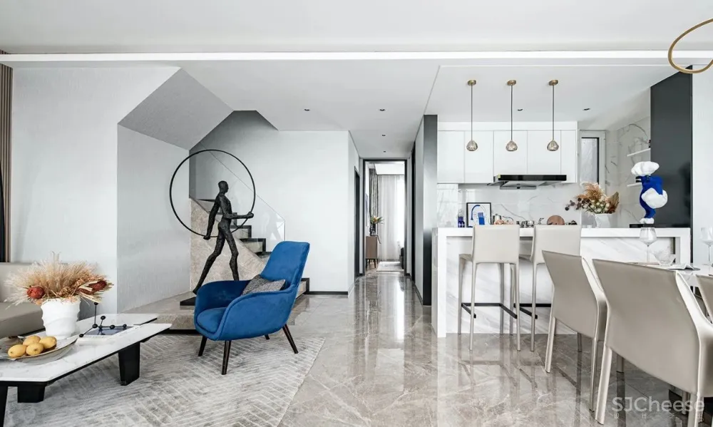 SHD山禾设计|泰安泰岳国风 以经典蓝缔造永恒的家