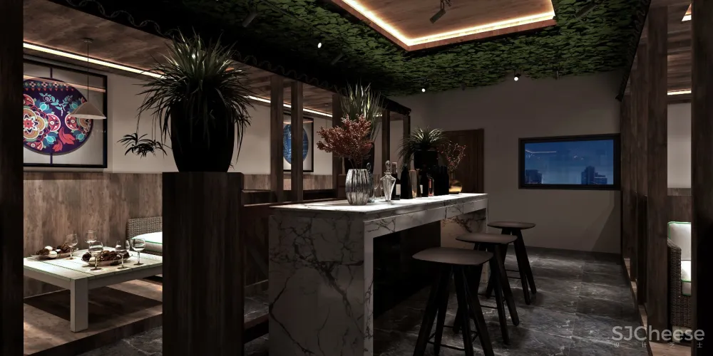 苗寨酒馆“浪酒闲茶”西江店 金戈设计