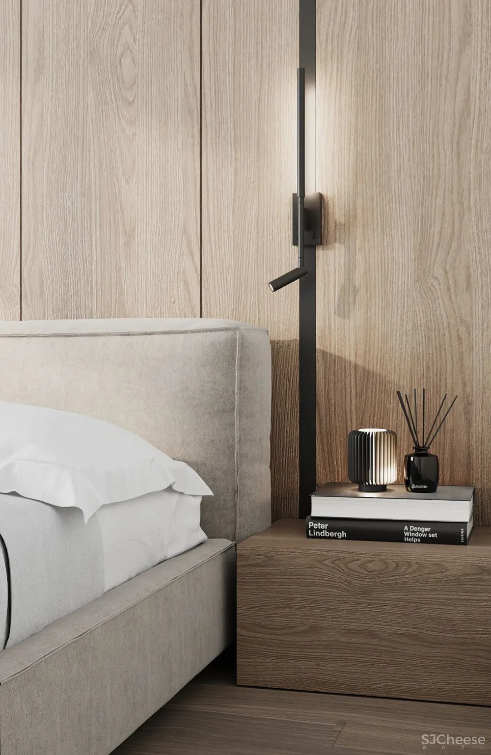 80㎡ 的极简公寓,原木与大白墙构成的舒适空间