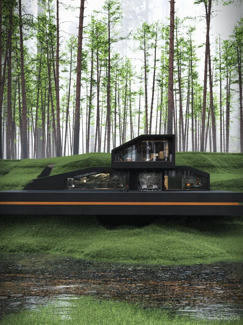 黑色别墅,如此好看!