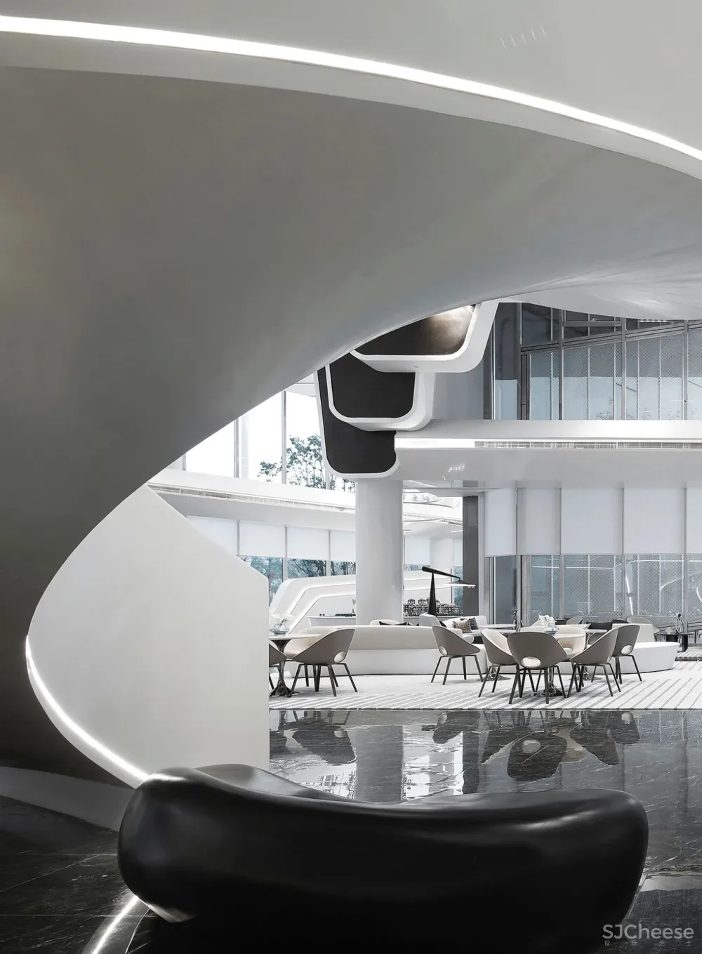 天鼓设计:线条的韵律,极简空间的秩序美学