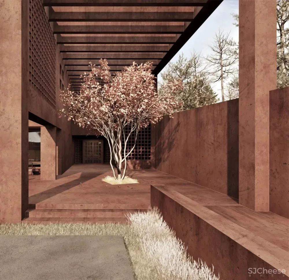 山谷餐厅,东方侘寂美学丨东形西见设计