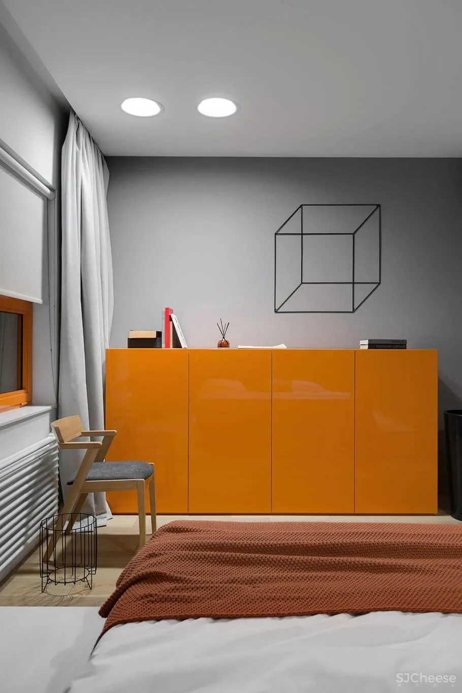 310㎡水泥灰 原木,质朴舒适!