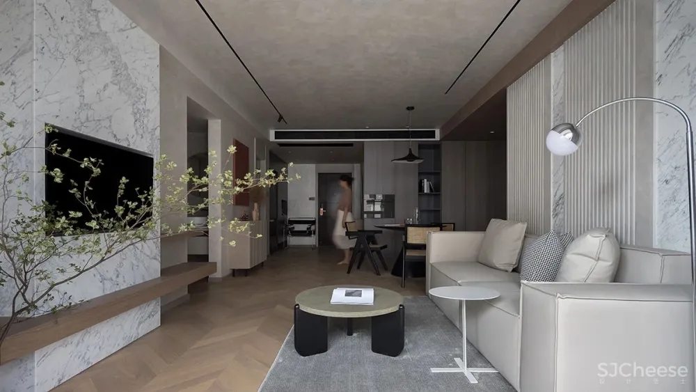 大理石 艺术漆,诠释质朴侘寂美学 观致设计