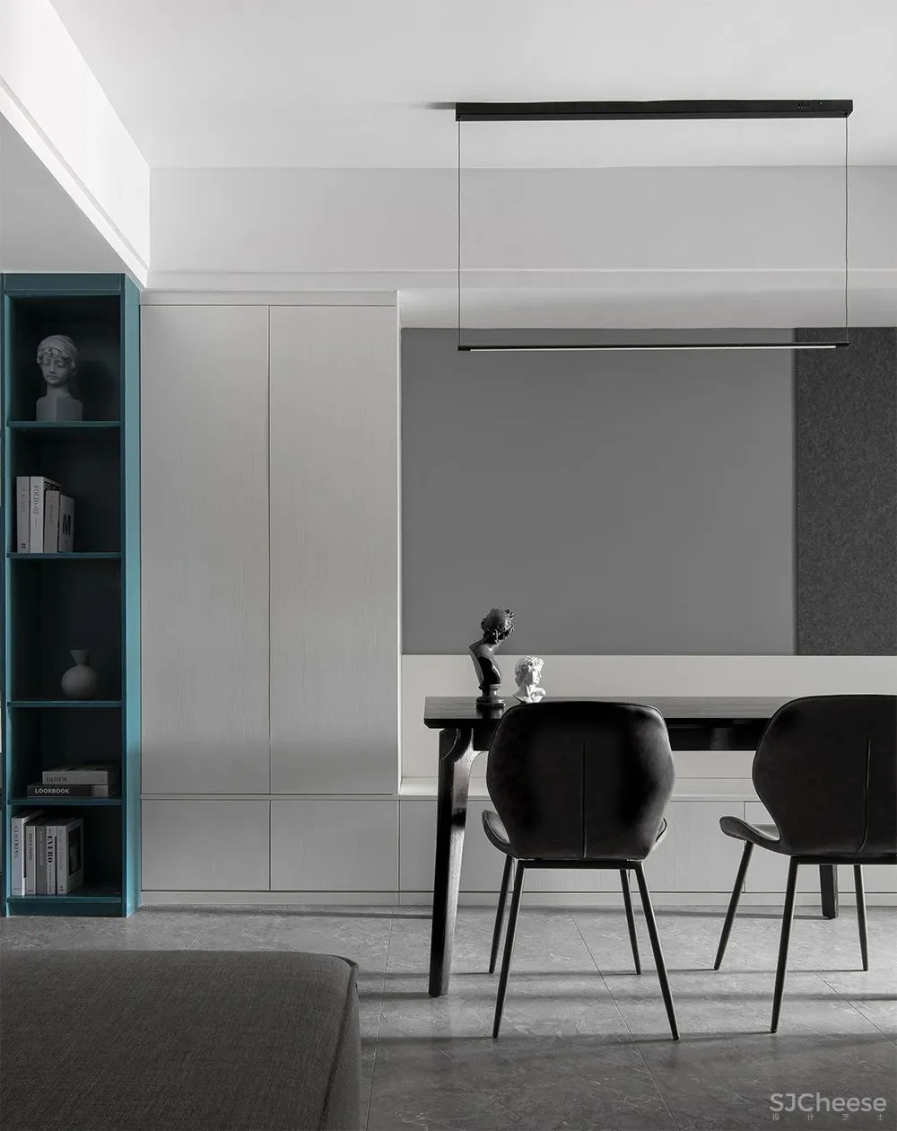 黑白灰，极具视觉张力的极简格调 予以设计