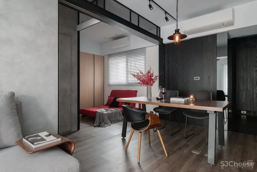 工业风灰调公寓，自由弹性空间