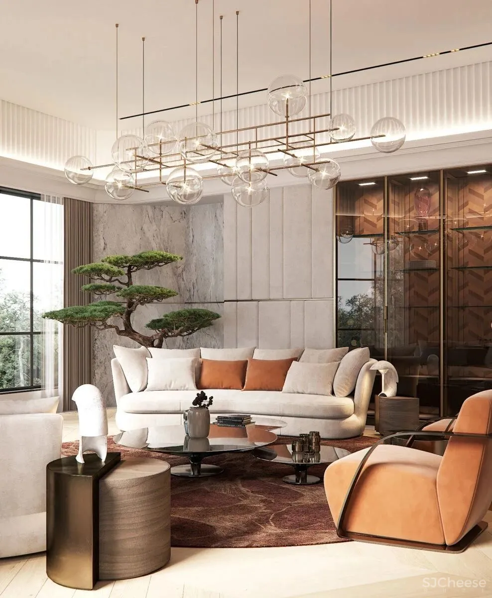 600㎡迪拜大别墅,让人无限向往的简奢之家!