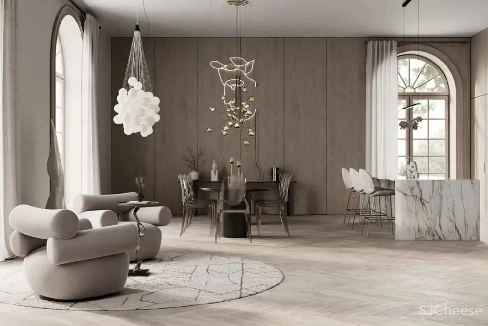 温暖原木色,色彩与纹理和谐交融!