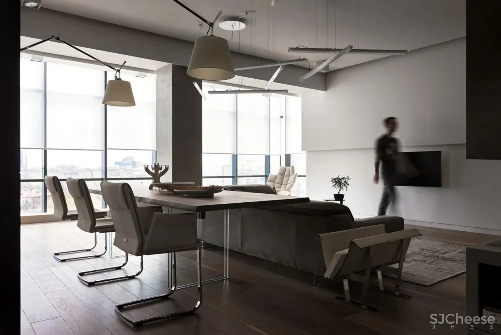 310㎡水泥灰 原木,质朴舒适!